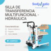 Silla de elevación hidráulica y traslado pacientes